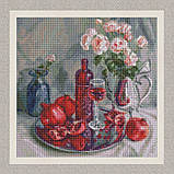 Алмазна мозаїка/вишивка Гранатовий натюрморт 40*40 см Ідейка AMO 7528, фото 2