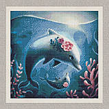 Алмазна мозаїка/вишивка Пейзаж. Морська прогулянка 40*40 см Ідейка AMO 7571, фото 2