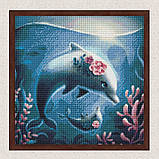 Алмазна мозаїка/вишивка Пейзаж. Морська прогулянка 40*40 см Ідейка AMO 7571, фото 3
