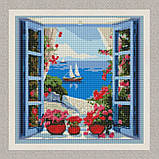 Алмазна мозаїка/вишивка Морський пейзаж 40*40 см Ідейка AMO 7804, фото 2