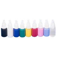 Набір фарб для манікюру, JVR Colors Base (8 кольорів + розчинник)