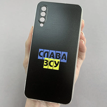 Чохол для Samsung Galaxy A50s Слава ЗСУ чохол з принтом на телефон самсунг а50с чорний ukr, фото 1