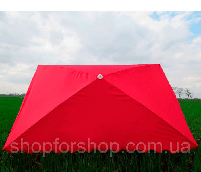 Зонт торговый квадратный 2х2м - фото 6 - id-p423710858