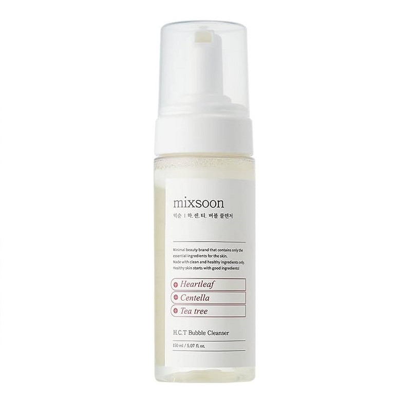 Заспокійлива пінка для вмивання від запалень Mixsoon H.C.T. Bubble Cleanser 150 мл