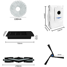 Основна щітка для робота-пилососа Ecovacs Deebot Ozmo X2, фото 4