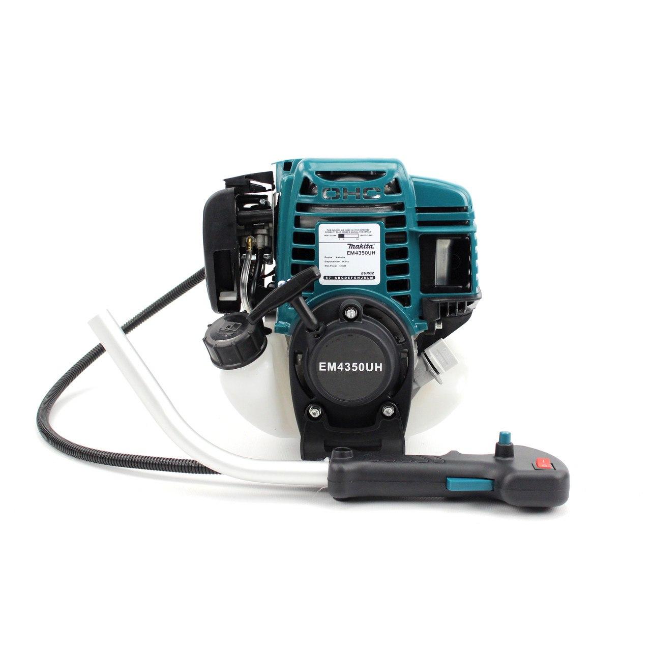Мотокоса Makita EM4350UH 3.5 кВт, 4-тактна Бензокоса Макіта, тример, для трави, мотокоса бензинова EKO