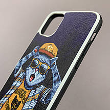 Чохол Apple iPhone 11 Pro Max щільний з принтом з котом чохол на телефон айфон 11 про макс чорний pul, фото 4