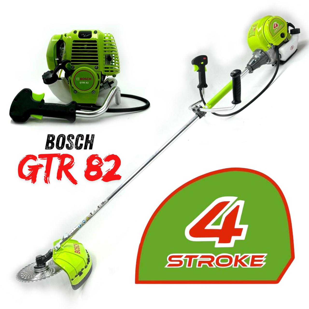 Коса бензиновая Bosch GTR 82 ( 4х тактная, 5.5 кВт) бензотриммер бош ...