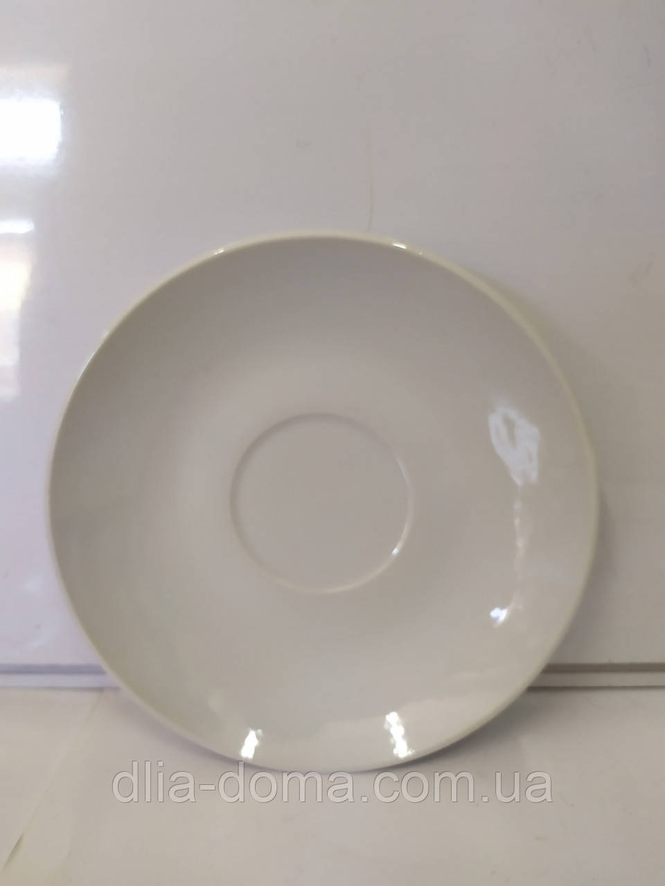 Блюдце  белое 14.5 см   11416, фото 1