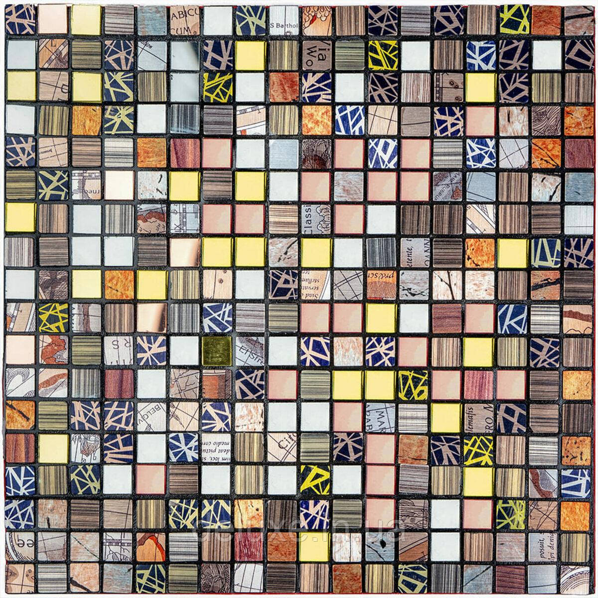 Самоклеюча алюмінієва плитка 300х300х3мм Кольоровий квадратик SW-00001925, фото 1