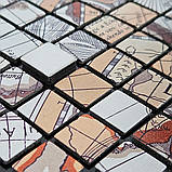 Самоклеюча алюмінієва плитка 300х300х3мм Сірий квадратик SW-00001926, фото 5