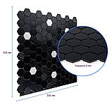 Самоклеюча алюмінієва плитка 300х300х3мм Чорна мозаїка SW-00001929, фото 3