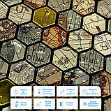 Самоклеюча алюмінієва плитка 300х300х3мм Золота луска SW-00001934, фото 4