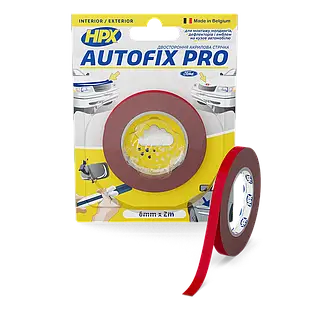 AUTOFIX PRO - 6мм x 2м - автомобільна двостороння клейка стрічка