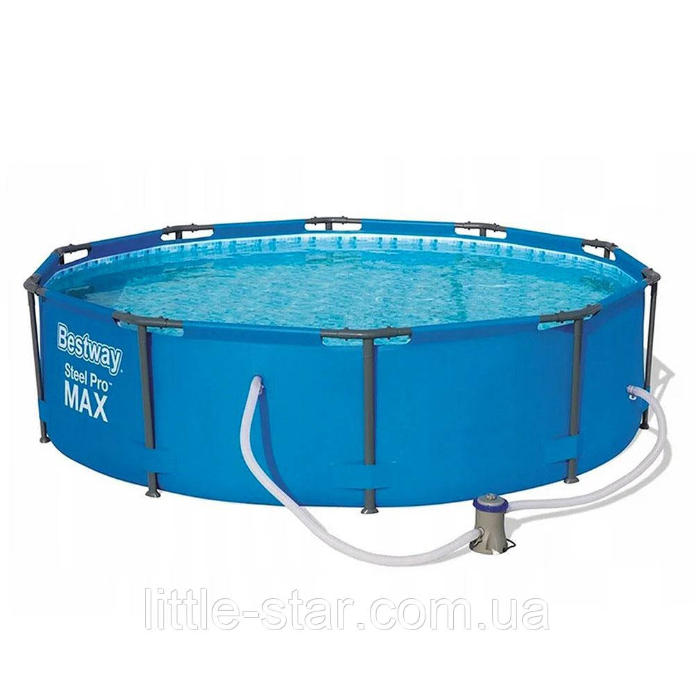 Каркасний басейн Bestway 56984, 305 х 100 см, фільтр-насос 1250 л/г, 6150 л