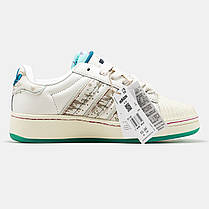 Жіночі Кросівки Adidas Superstar x FeiFei Ruan White Beige / Адідас Суперстар ФейФей Руан Білі з Бежевим, фото 3