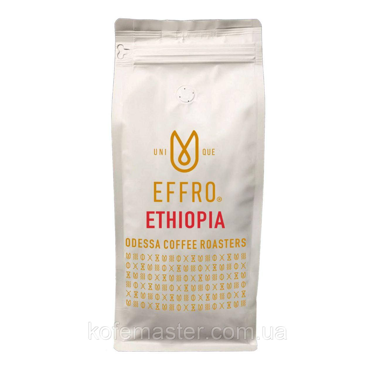 Кава в зернах EFFRO ETHIOPIA 1 кг. свіжого обсмажування, 100% арабіка