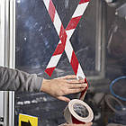 Safety Tape - 50мм х 33м, жовто-чорна - самоклеюча стрічка безпеки НРХ для розмітки, фото 5