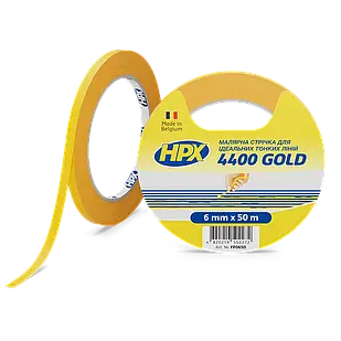 HPX 4400 GOLD - 6мм x 50м - малярська стрічка  для ідеально тонких ліній