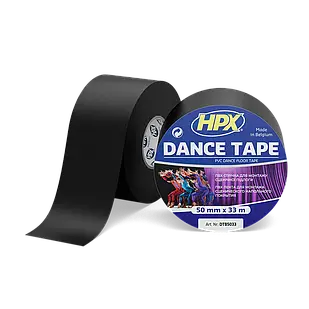 Dance Floor PVC Tape - 50мм х 33м - чорна стрічка для танцювальних підлог
