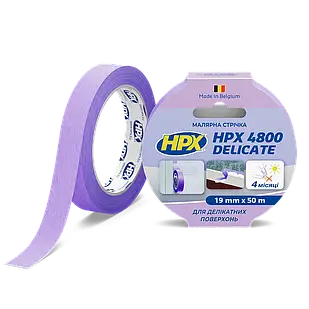 HPX 4800 - 19мм х 50м - малярська стрічка  для делікатних поверхонь та чітких контурів