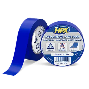 HPX 5200 - 19мм x 10м, синя - професійна ізоляційна стрічка