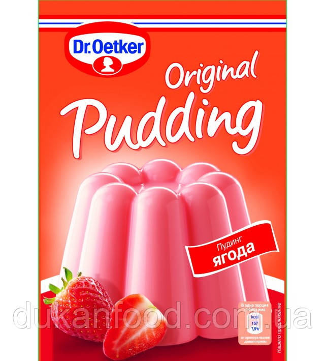 Пудинг із полуничним смаком, Dr. Oetker