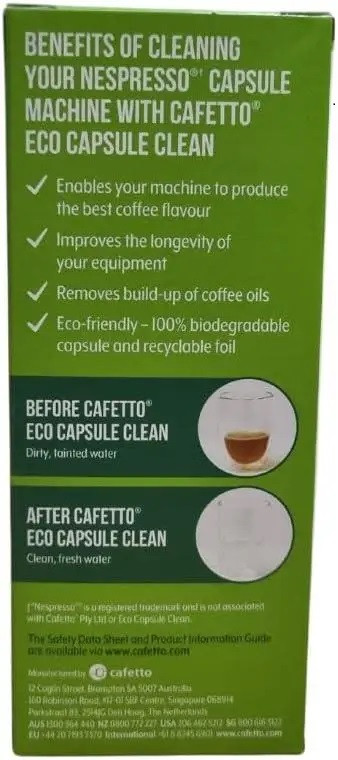 Средство Cafetto ECO Capsule Clean для капсульной кофемашины Органический