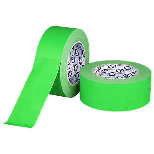 FLUO GAFFER PRO - зелений, 50мм х 25м - флуоресцентний матовий тейп HPX