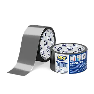 HPX Silver Tape, 50мм x 25м, металізована самоклеюча стрічка (металізований скотч) HPX
