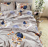 Постільна білизна підліткова Бязь Космонавт на Місяці, фото 2
