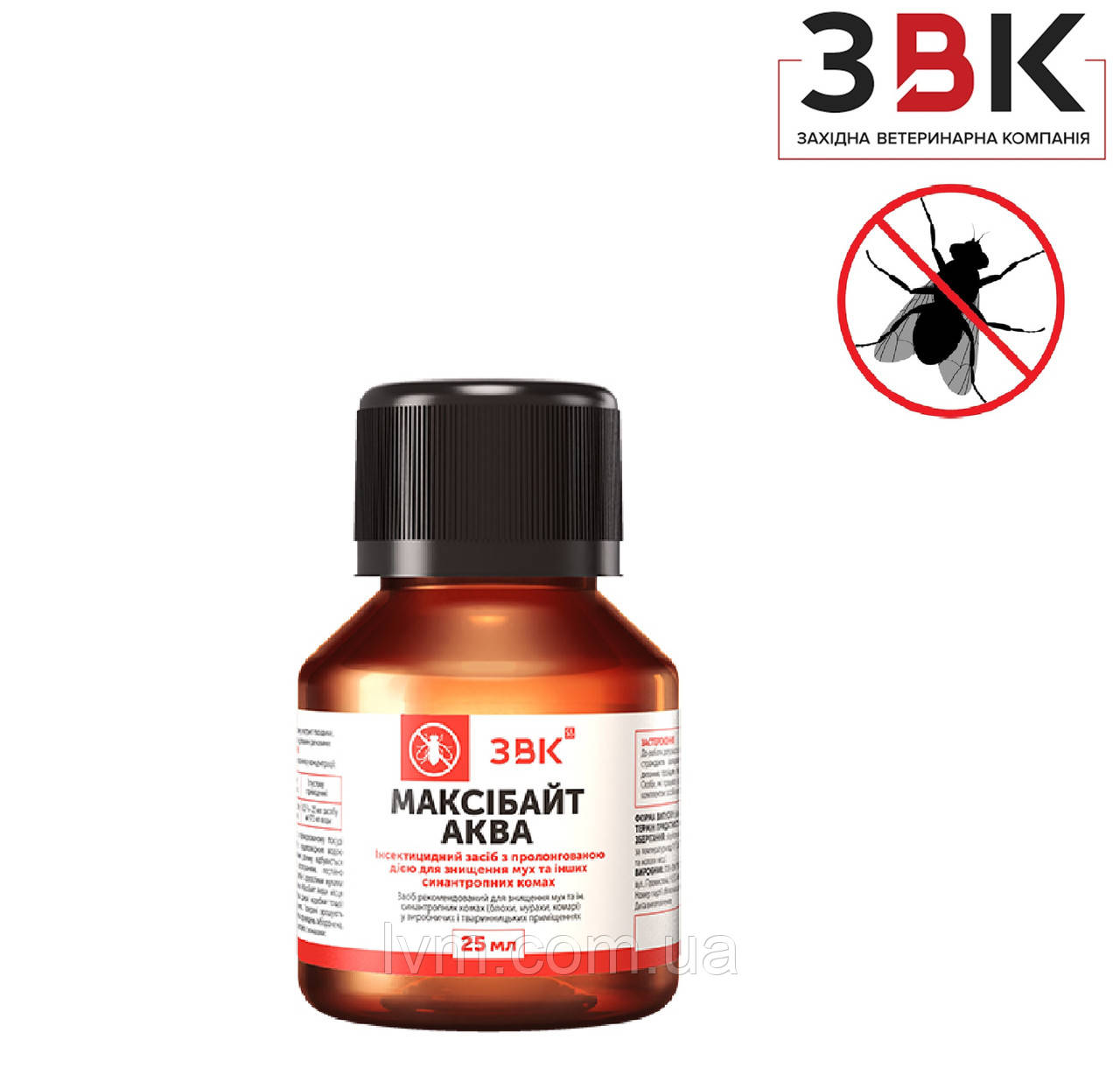 Максібайт Аква 25мл пролонгований трав'яниз засіб від мух, мурах і блох