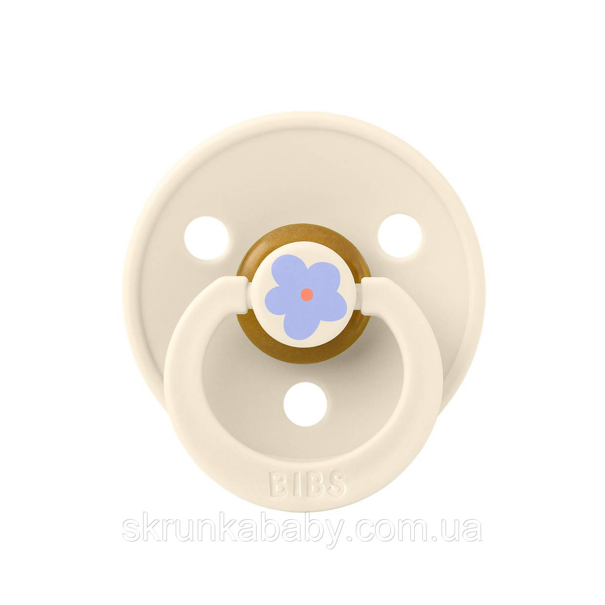 Пустушка Studio Colour Latex Round (кругла) Jasmine – Ivory - 6-18 міс., фото 1