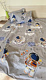 Постільна білизна підліткова Бязь Космонавт на Місяці, фото 3