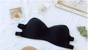 Бюстгальтер Анжеліка з регульованою спинкою, Безшовний гладкий бюстгальтер пуш ап, Бюстгальтер в стилі бандо