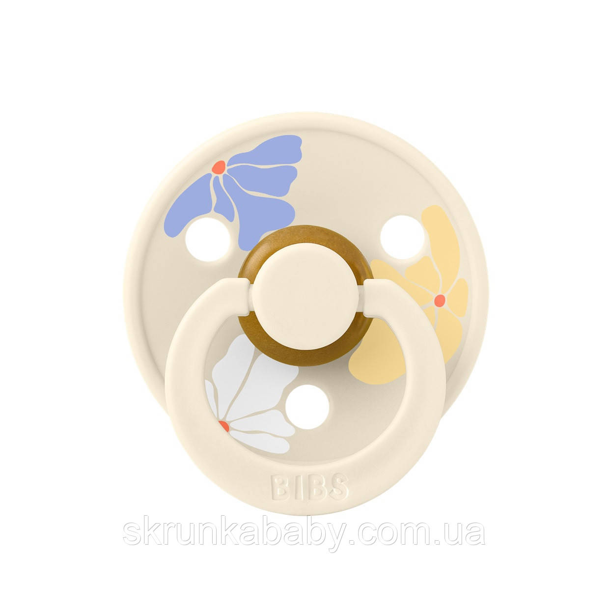 Пустушка Studio Colour Latex Round (кругла) Morning Bloom – Ivory - 0-6 міс.