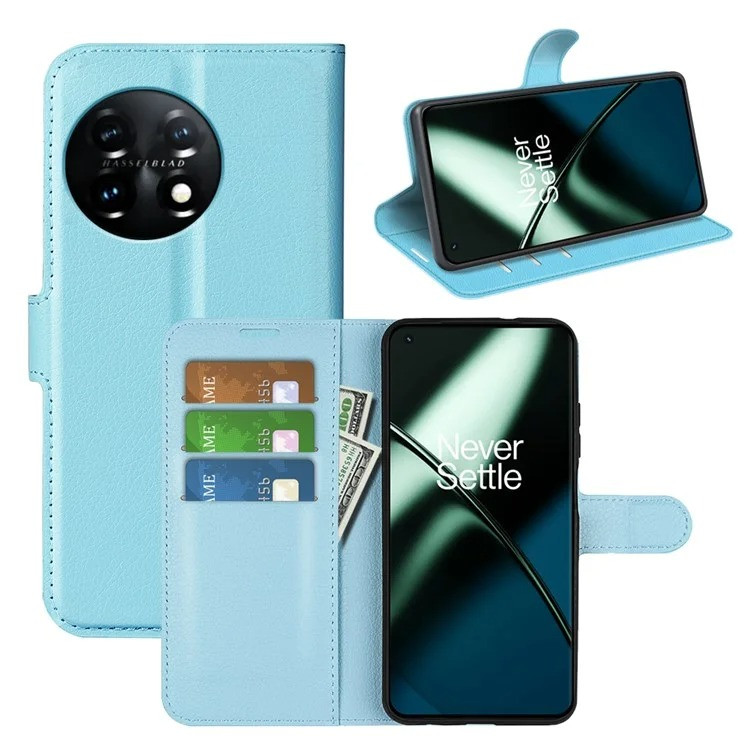 Чохол-книжка Litchie Wallet для OnePlus 11 Light Blue, фото 1