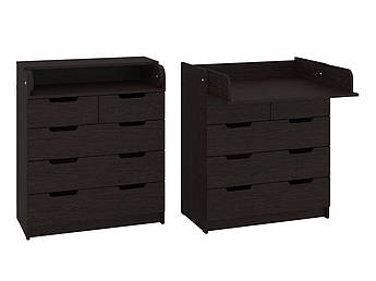 Пеленальний комод К-3+3 Пехотин венге