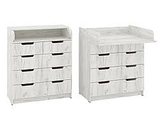 Пеленальний комод К-3+3 Пехотин крафт