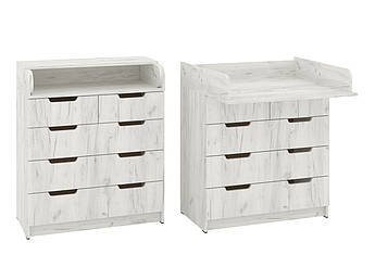 Пеленальний комод К-3+3 Пехотин крафт