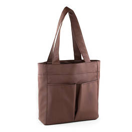 Жіноча сумка Тоут в кольорах коричневий флай