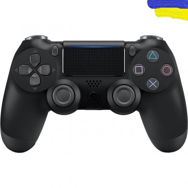 Бездротовий Bluetooth джойстик PS4 чорний геймпад DualShock 4 для пс4