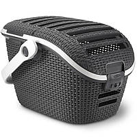 Кошик-переноска для тварин Curver 00616, пластикова, з ручкою та вентиляцією, чорна
