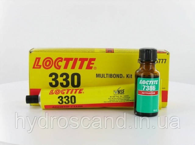 Loctite 330 Multibond (Локтайт 330) - акриловий клей з активатором для ПВХ, пластику, металу, 50/18 мл