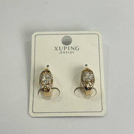 ✧Сережки з білими каменями✧