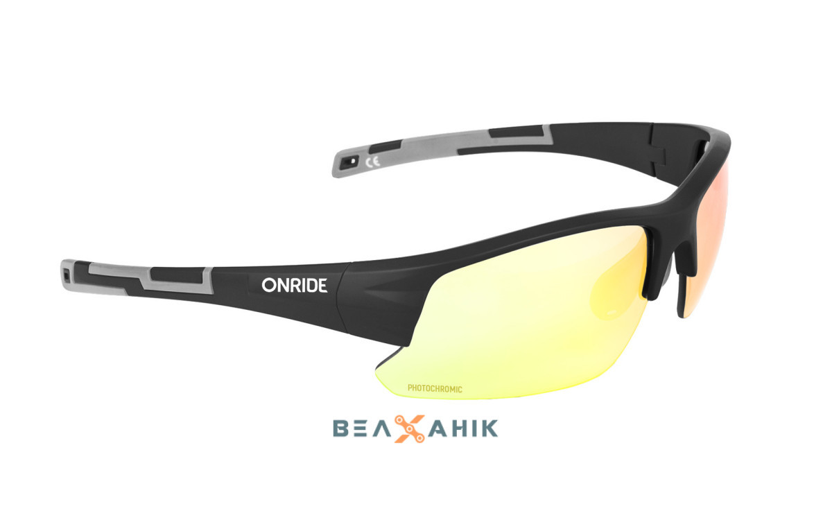 Окуляри ONRIDE Lead 30 матово-чорні з лінзами Photochromic Revo Red (78-17%)