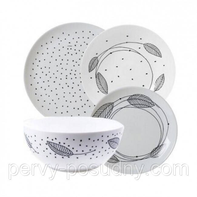 Столовий сервіз Diwali Dream Sketch 19 предметів Luminarc P7081, фото 1