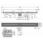 Трап лінійний для душу без решітки (докупається окремо) VIEGA Advantix Vario 1200мм чорний 686277, фото 4