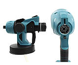 Пістолет-фарбопульт із двома акумуляторами Makita Пульверизатор побутовий для фарби, фото 6