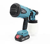 Пістолет-фарбопульт із двома акумуляторами Makita Пульверизатор побутовий для фарби, фото 5